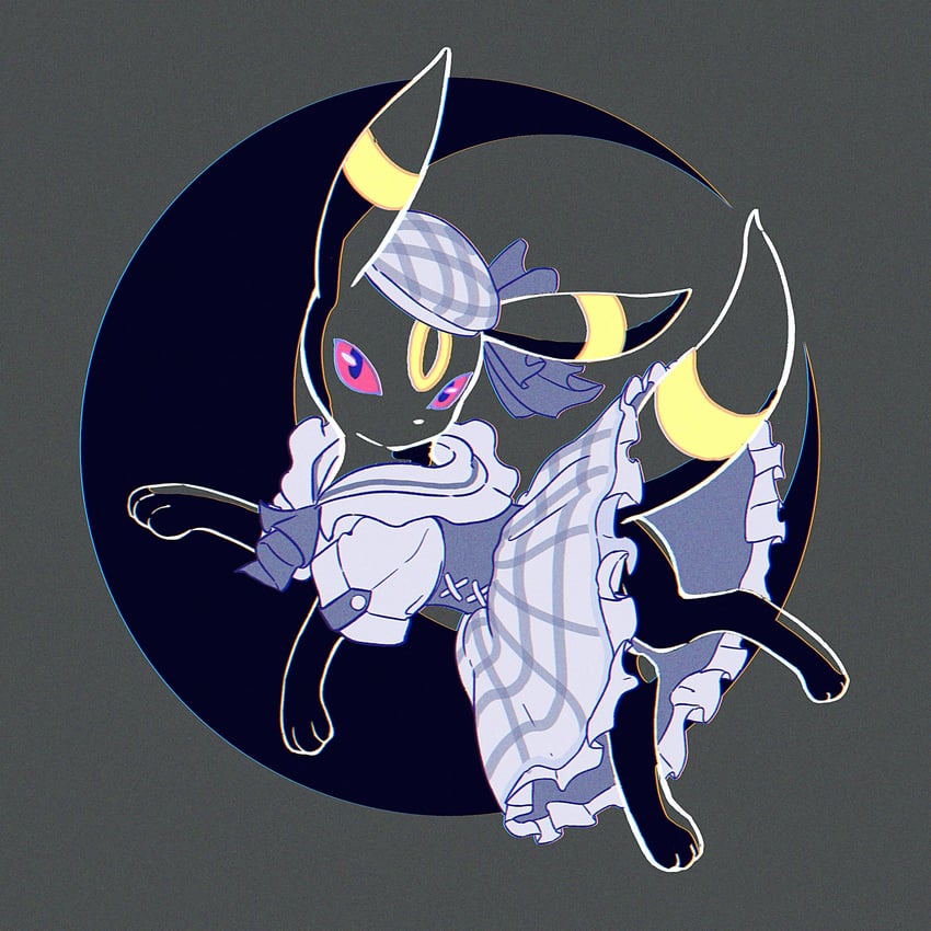 umbreon (pokemon and 1 more) drawn by murase_(muraselelait)