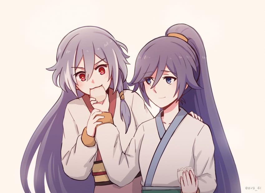 fu hua and herrscher of sentience (honkai and 1 more) drawn by zva_41