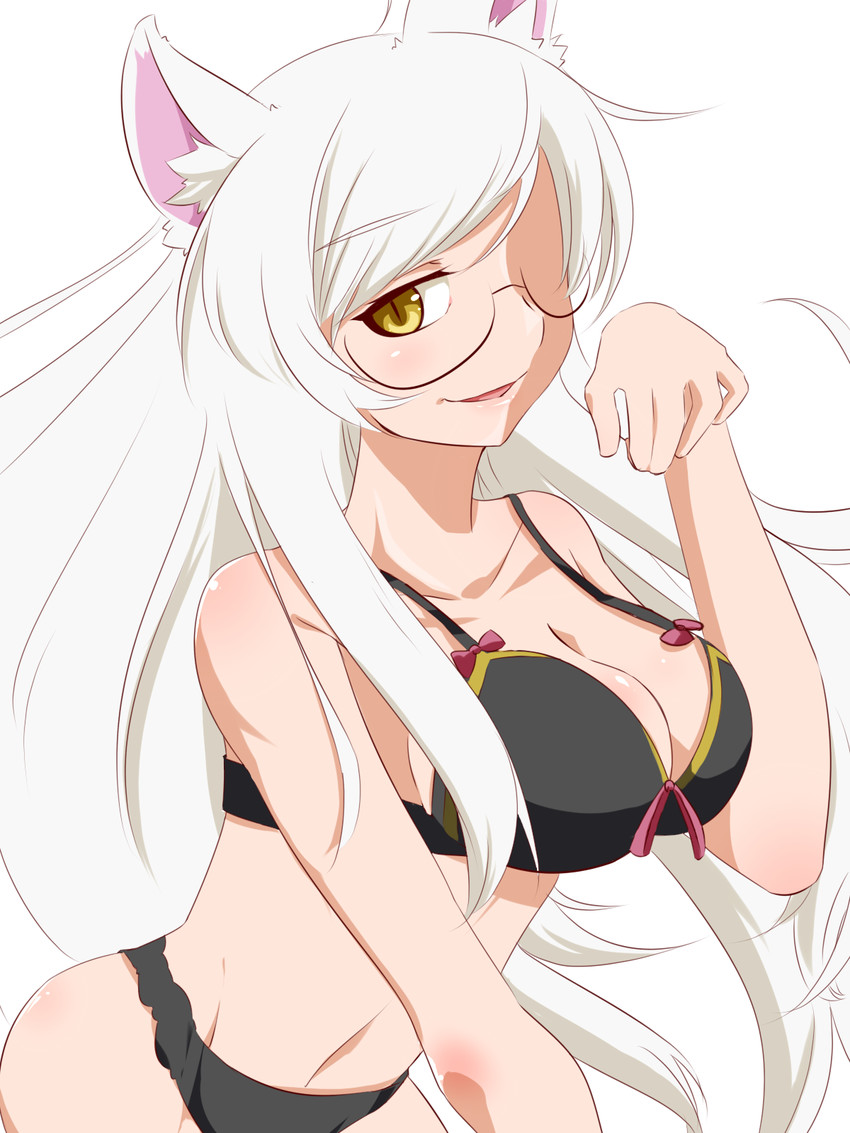 hanekawa tsubasa and black hanekawa (monogatari) drawn by maou_(maoudaisukiya)