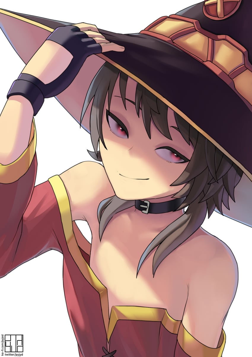 megumin (kono subarashii sekai ni shukufuku wo!) drawn by dapeejee