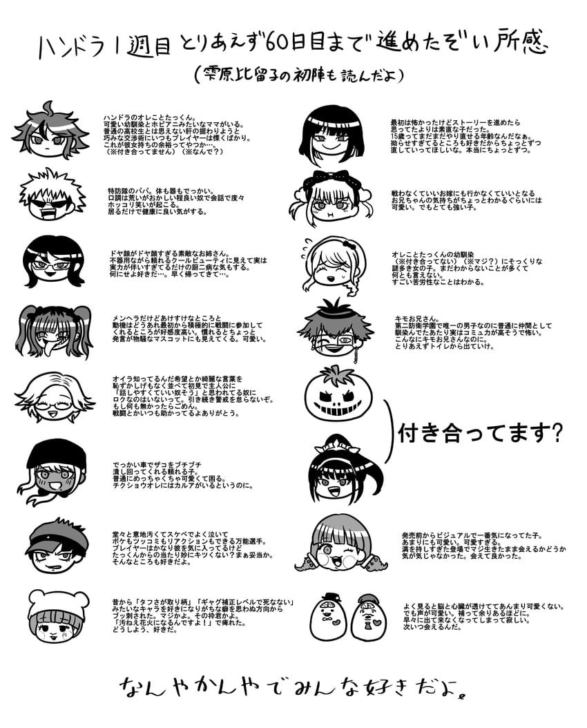 aotsuki eito, sumino takumi, omokage yugamu, tsukumo kako, tsukumo ima, and 12 more (the hundred line -last defense academy-) drawn by shimerike