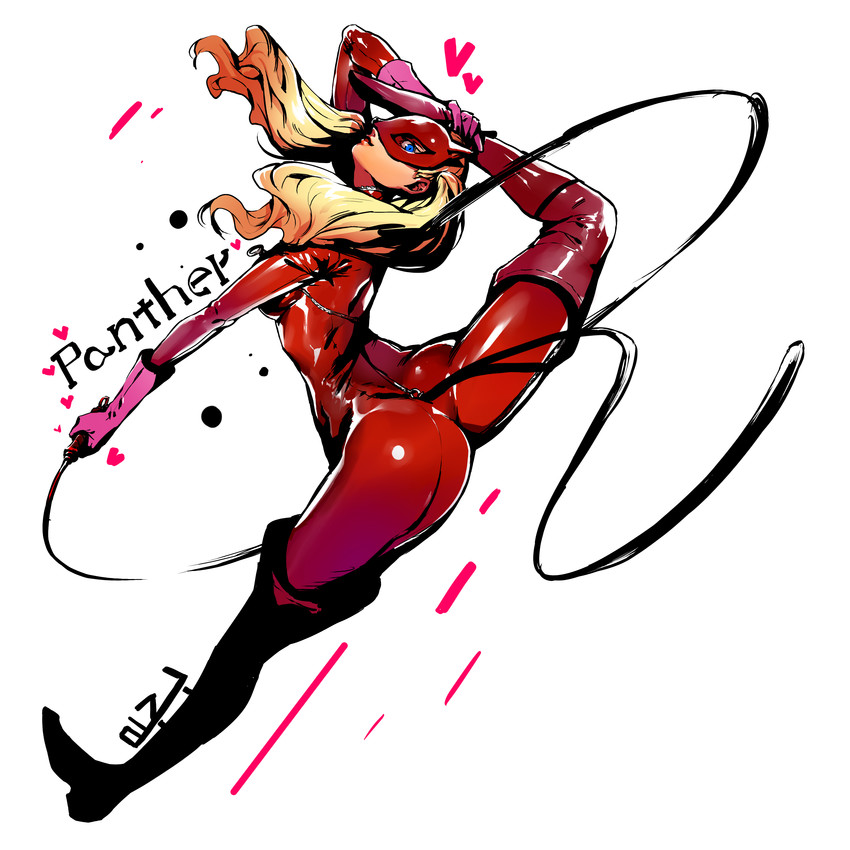 takamaki anne and panther (persona and 1 more) drawn by gasari_(jongh1803)