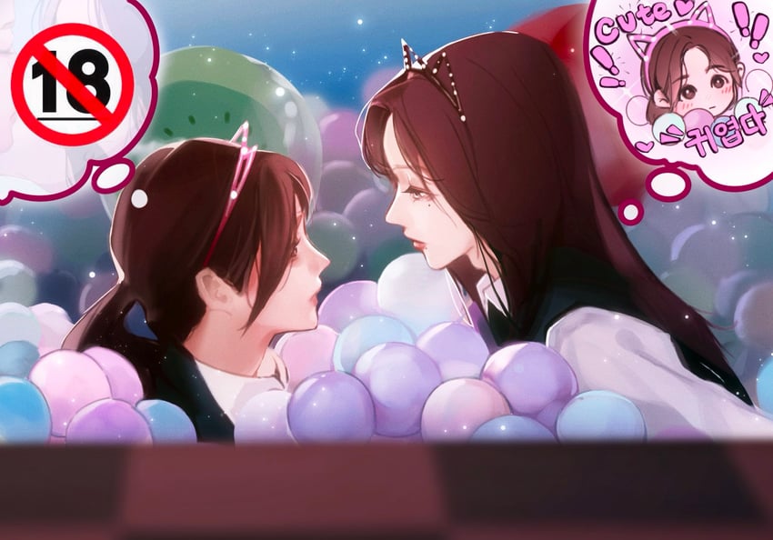 yoo je-i and woo seul-gi (friendly rivalry) drawn by kirihara_(kiri)