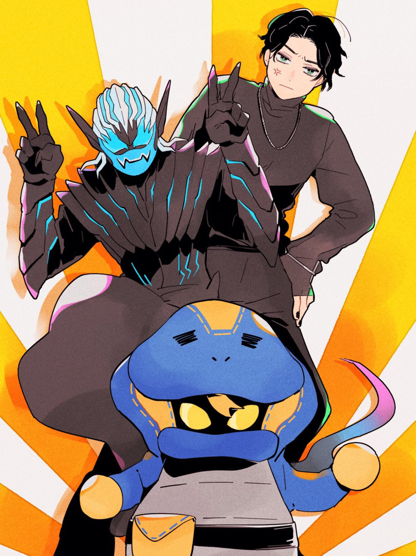 kagero, vice, and lovekov (kamen rider and 1 more) drawn by shi_ko128