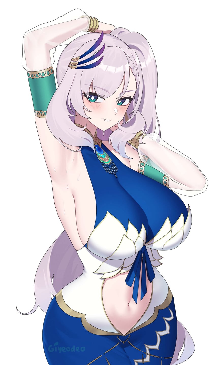 pavolia reine (hololive and 1 more) drawn by giyeodeo