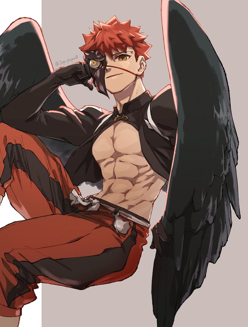 emiya shirou and senji muramasa (fate and 1 more) drawn by jop_pupu0