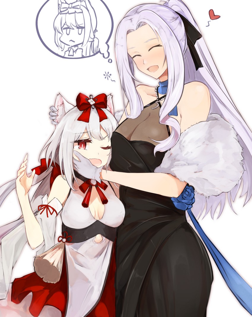 hammann, yorktown, and yukikaze (azur lane) drawn by marshall_k