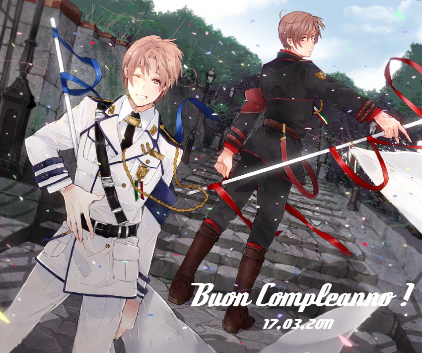 northern italy and southern italy (axis powers hetalia) drawn by simekirikowai
