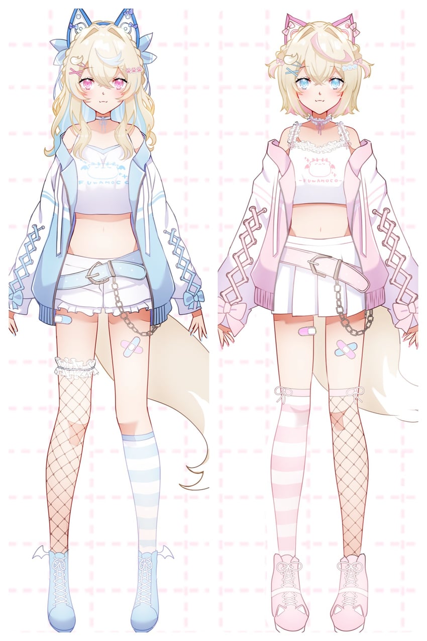 fuwawa abyssgard and mococo abyssgard (hololive and 1 more) drawn by satsuki_(pixiv_742410)