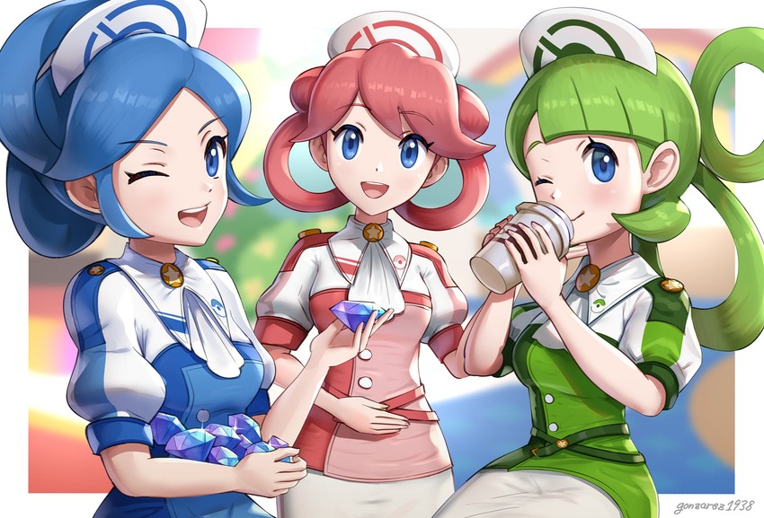 trista, trinnia, and tricia (pokemon and 1 more) drawn by gonzarez