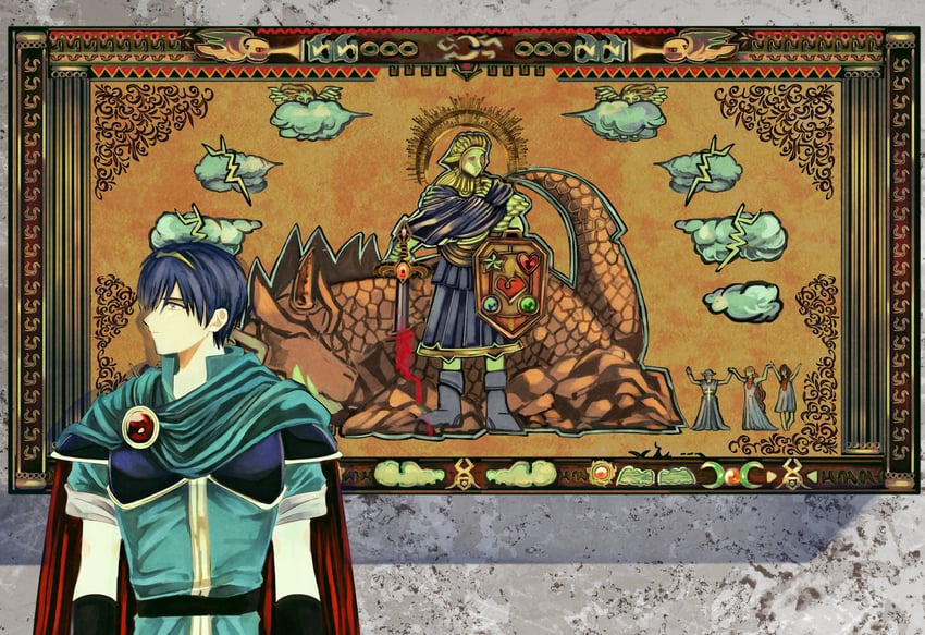 marth (fire emblem and 1 more) drawn by omlililimo