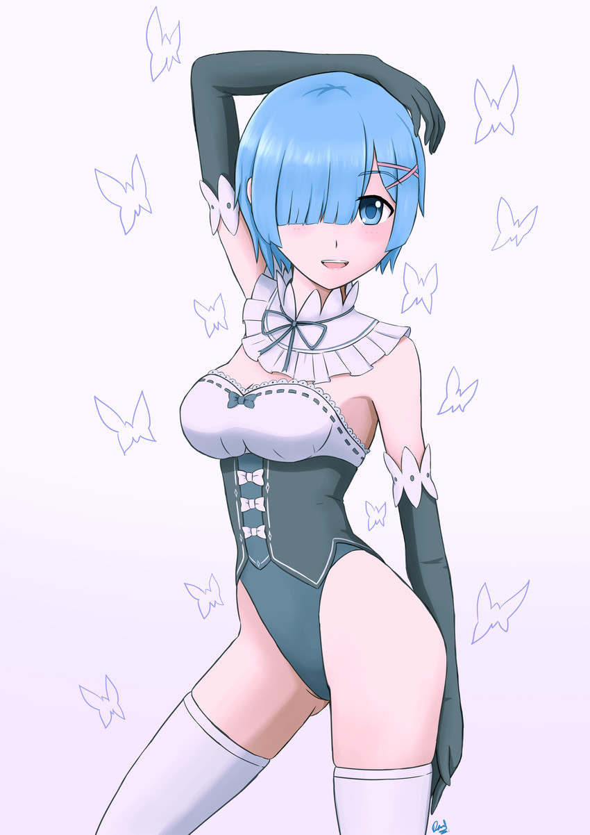 rem (re:zero kara hajimeru isekai seikatsu) drawn by danis_ariandi