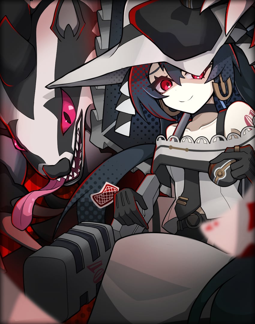 hatsune miku, obstagoon, and dark miku (pokemon and 2 more) drawn by tamaron0710
