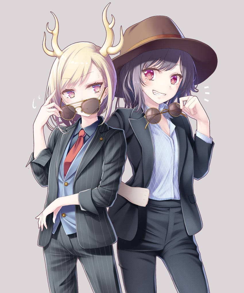 kicchou yachie and kurokoma saki (touhou) drawn by midorino_eni