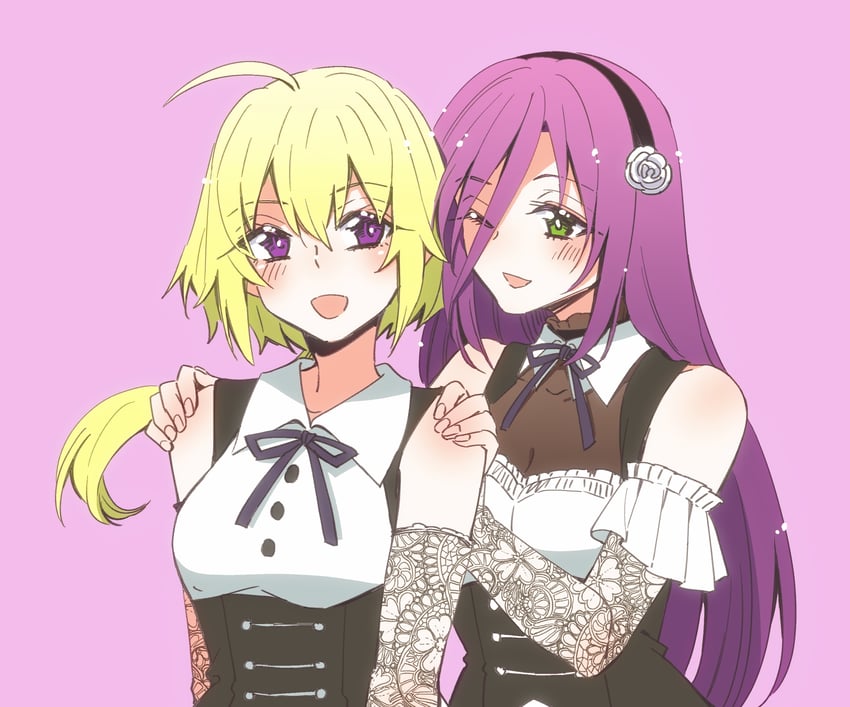 egawa kusumi and maki wakana (assault lily) drawn by sorato_(astllatte)