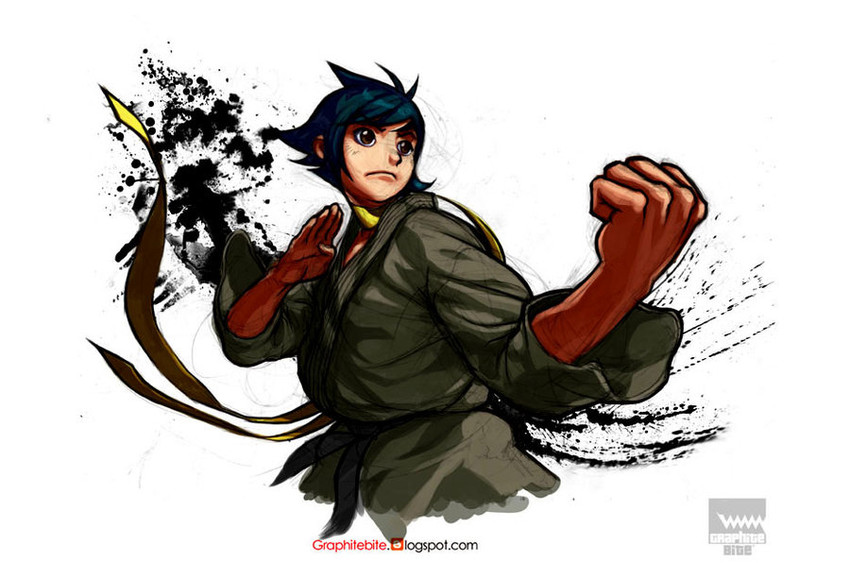 makoto (street fighter and 1 more) drawn by graphitebite