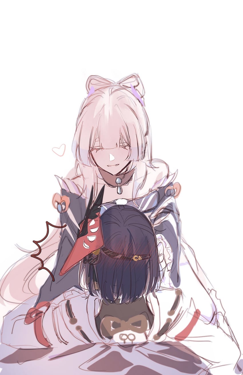 sangonomiya kokomi and kujou sara (genshin impact) drawn by onigiri_222x714