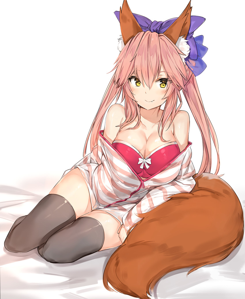 tamamo and tamamo no mae (fate and 1 more) drawn by silver_(chenwen)