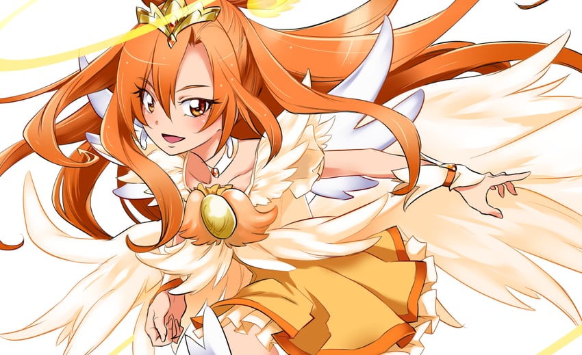 hino akane and cure sunny (precure and 1 more) drawn by kurose_kousuke
