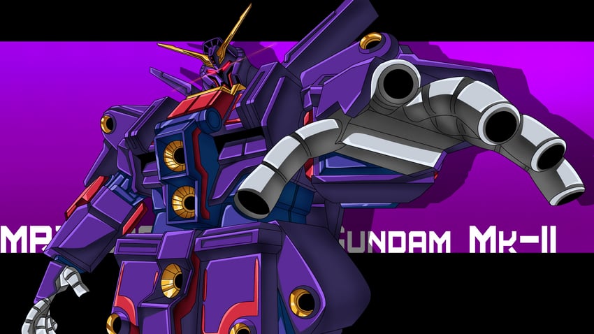 psycho gundam mk ii (gundam and 3 more) drawn by gundrass