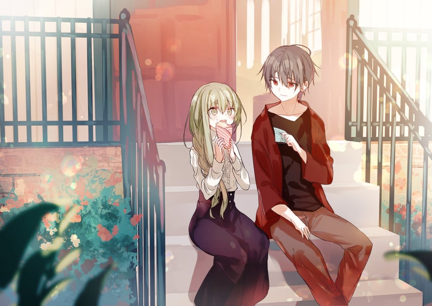 cecilia and lawrence (shiro seijo to kuro bokushi) drawn by kazutake_hazano