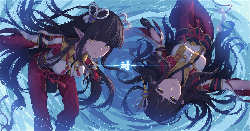 hinoa and minoto (monster hunter and 1 more) drawn by athrun1120