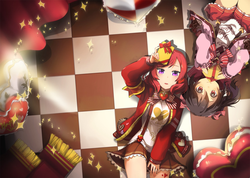 nishikino maki and yazawa nico (love live! and 2 more) drawn by ng_(kimjae737)