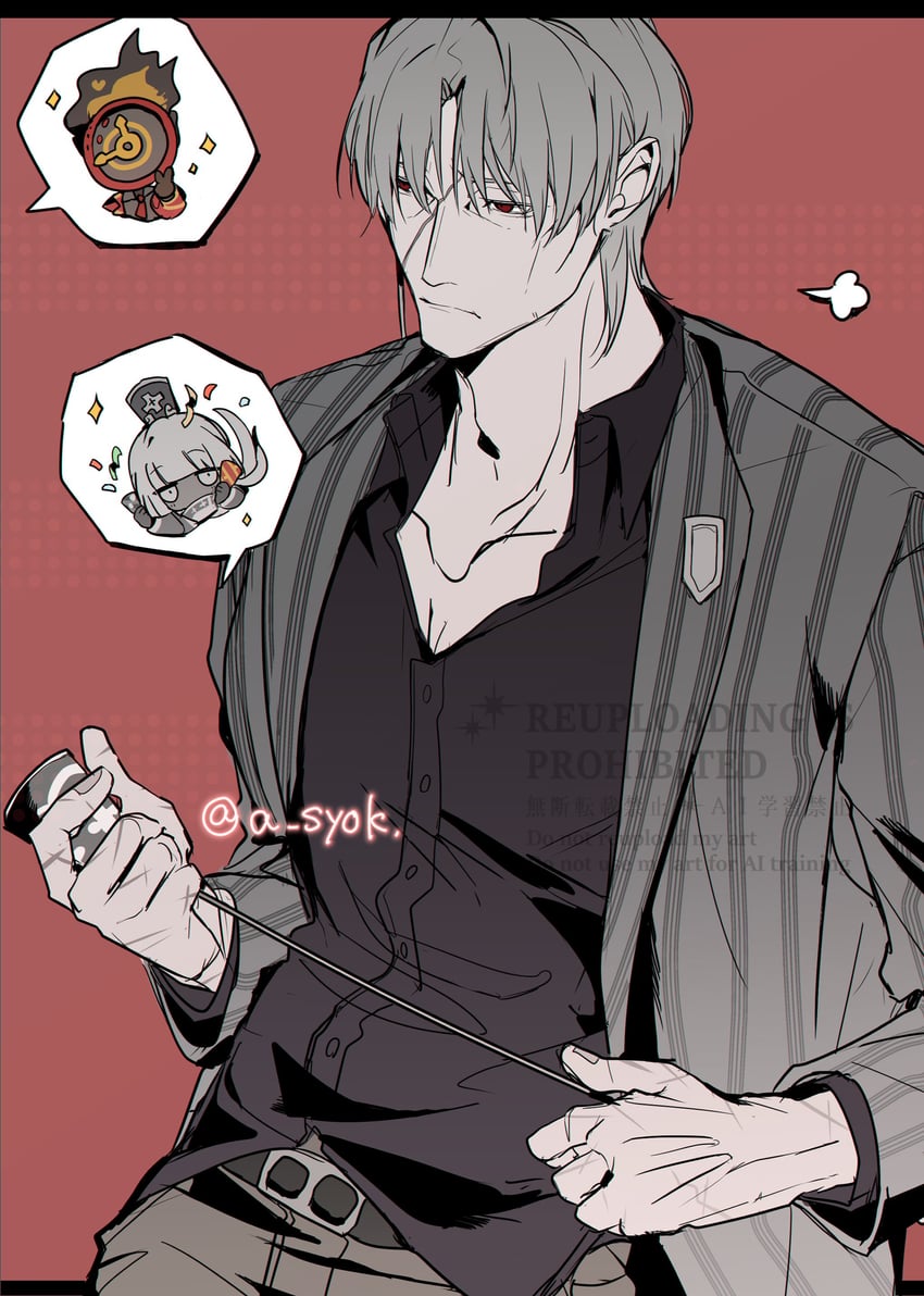 dante, vergilius, and charon (project moon and 1 more) drawn by ya!_(a_syok)