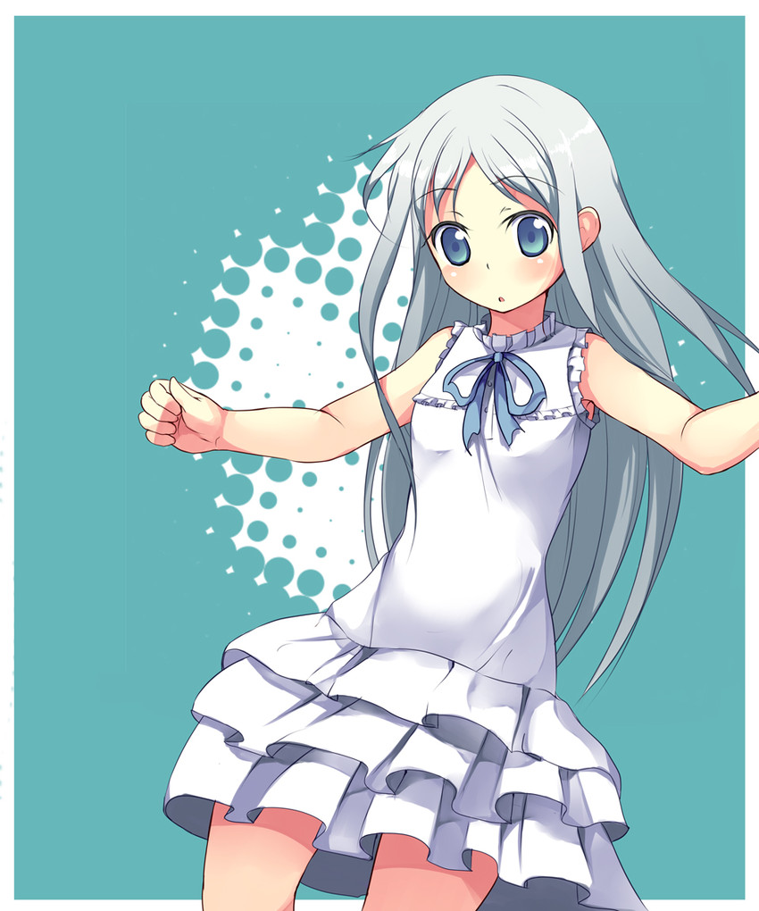 honma meiko (ano hi mita hana no namae wo bokutachi wa mada shiranai.) drawn by pizanuko