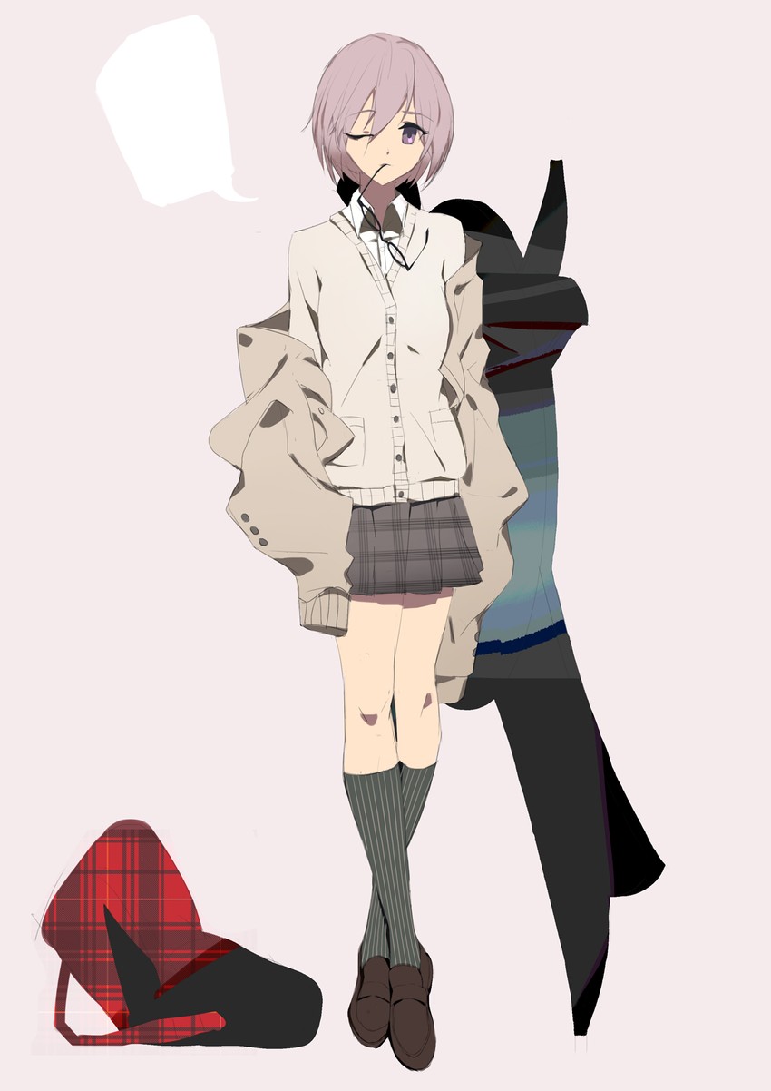 mash kyrielight (fate and 1 more) drawn by rabbit_(tukenitian)