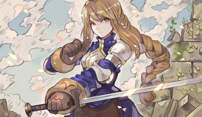 agrias oaks (final fantasy and 1 more) drawn by alpaca_carlesi