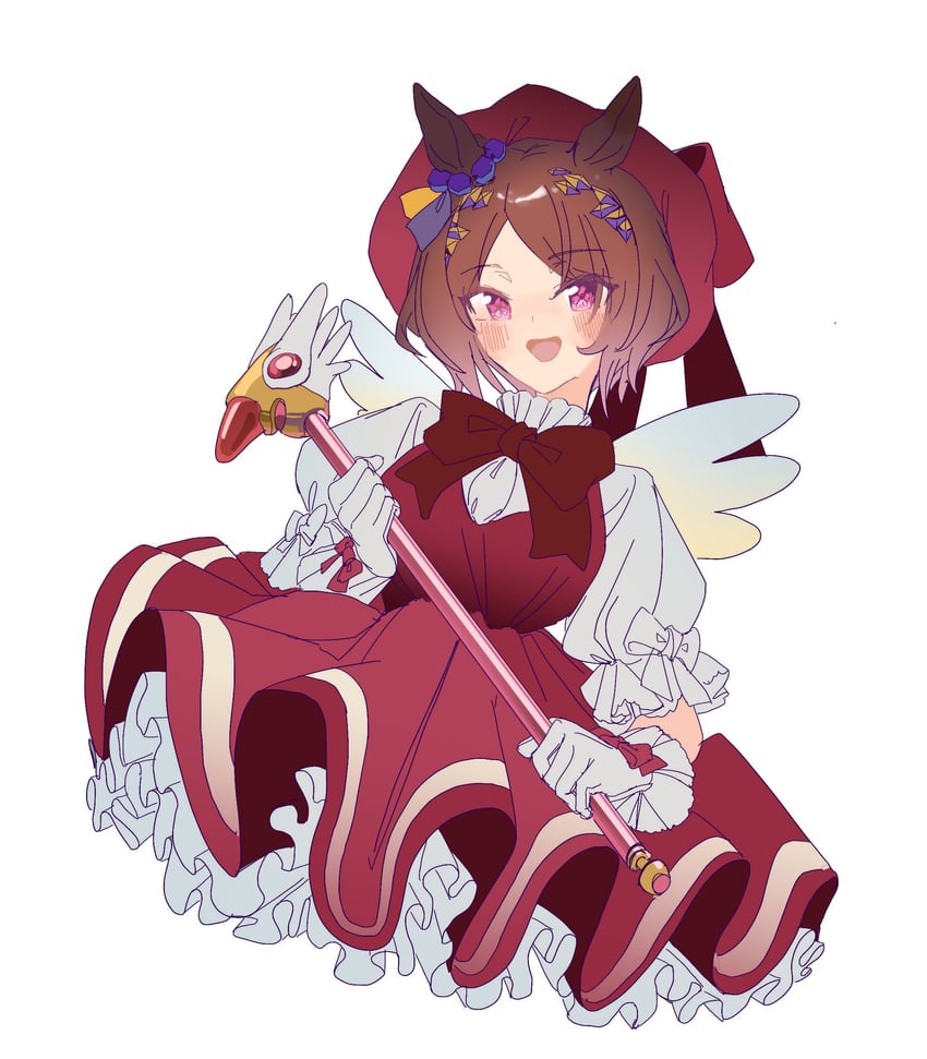 kinomoto sakura and sakura laurel (umamusume and 1 more) drawn by hukurou96