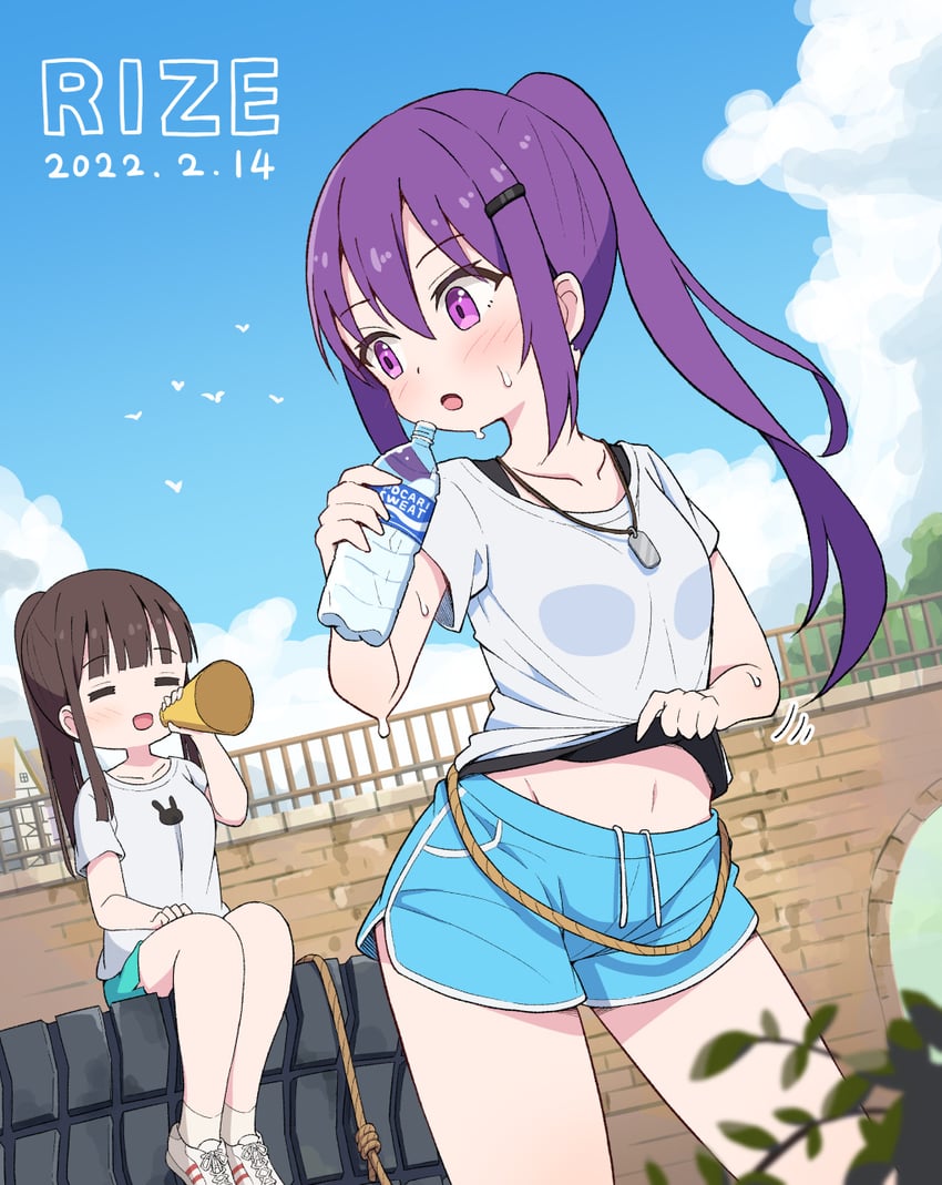 tedeza rize and ujimatsu chiya (gochuumon wa usagi desu ka?) drawn by mohei