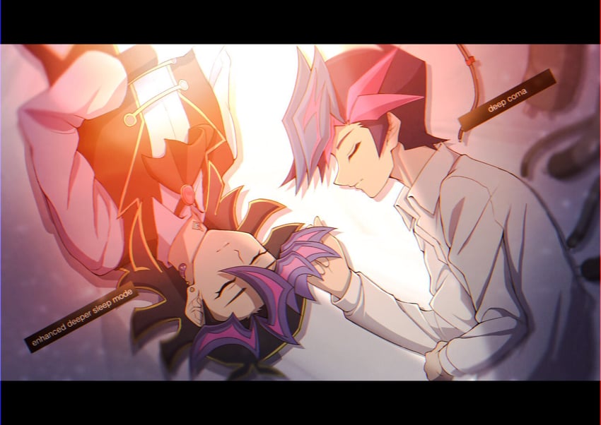 fujiki yusaku and ai (yu-gi-oh! and 1 more) drawn by atltax_00