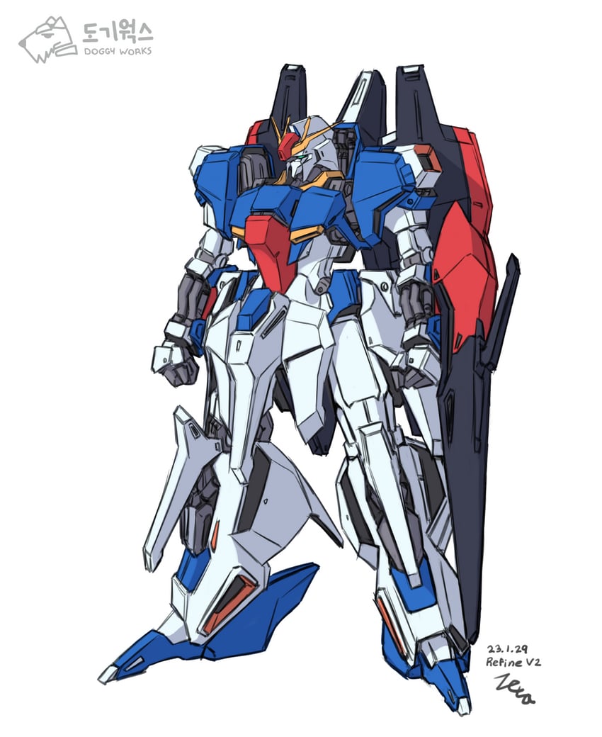 zeta gundam (original and 3 more) drawn by z006