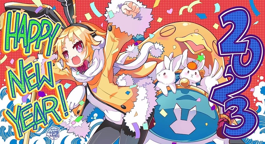 prinny and usalia (disgaea and 1 more) drawn by himenyuu