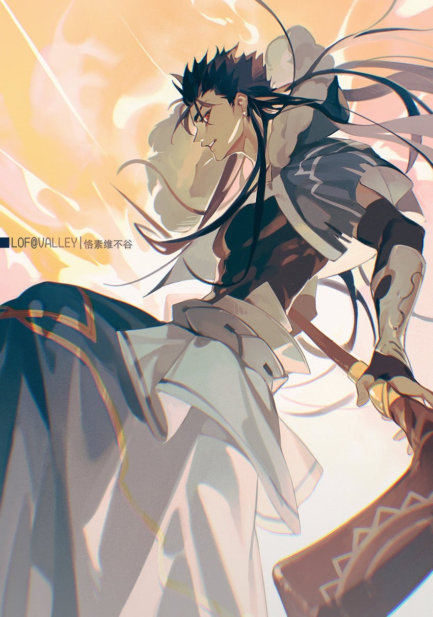 cu chulainn (fate and 1 more) drawn by valley_(valley-g)