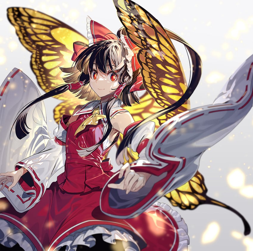 hakurei reimu (touhou) drawn by zounose