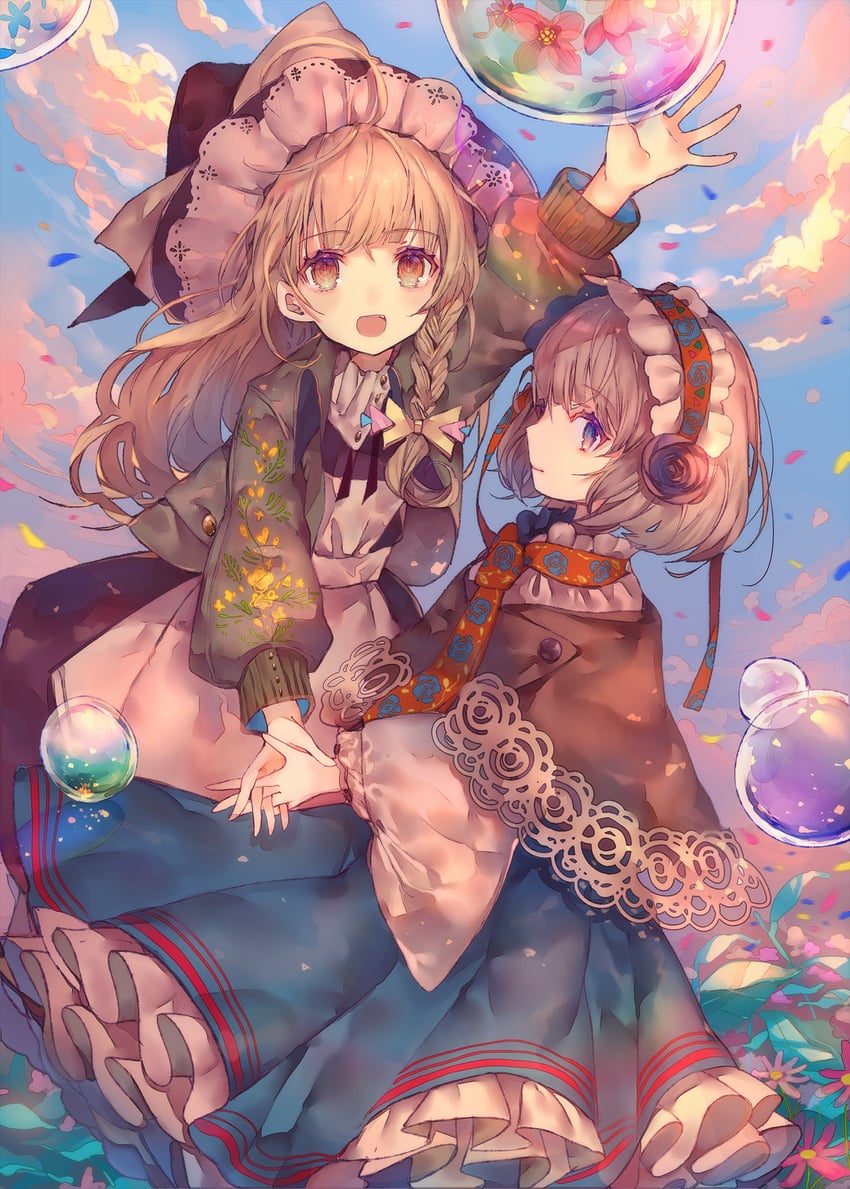 kirisame marisa and alice margatroid (touhou) drawn by cha_goma
