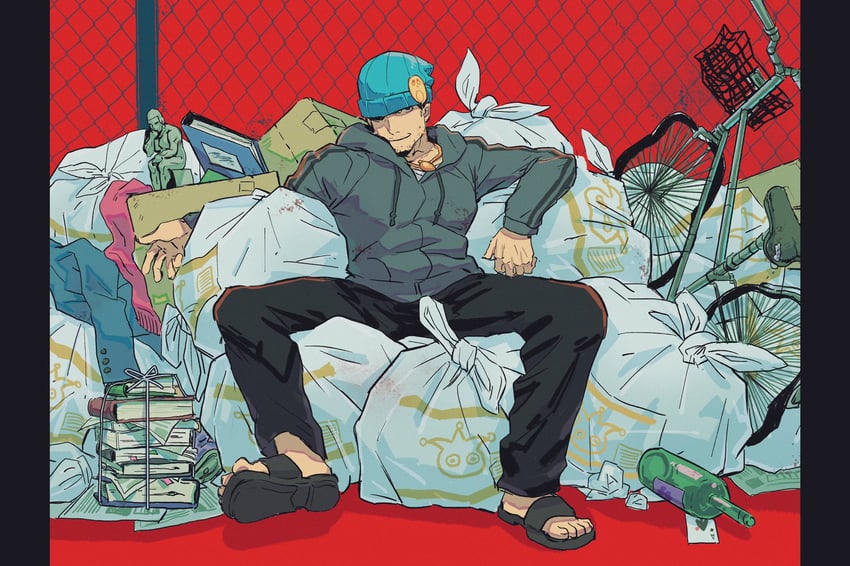 phoenix wright and blue badger (ace attorney and 1 more) drawn by vivi95862484