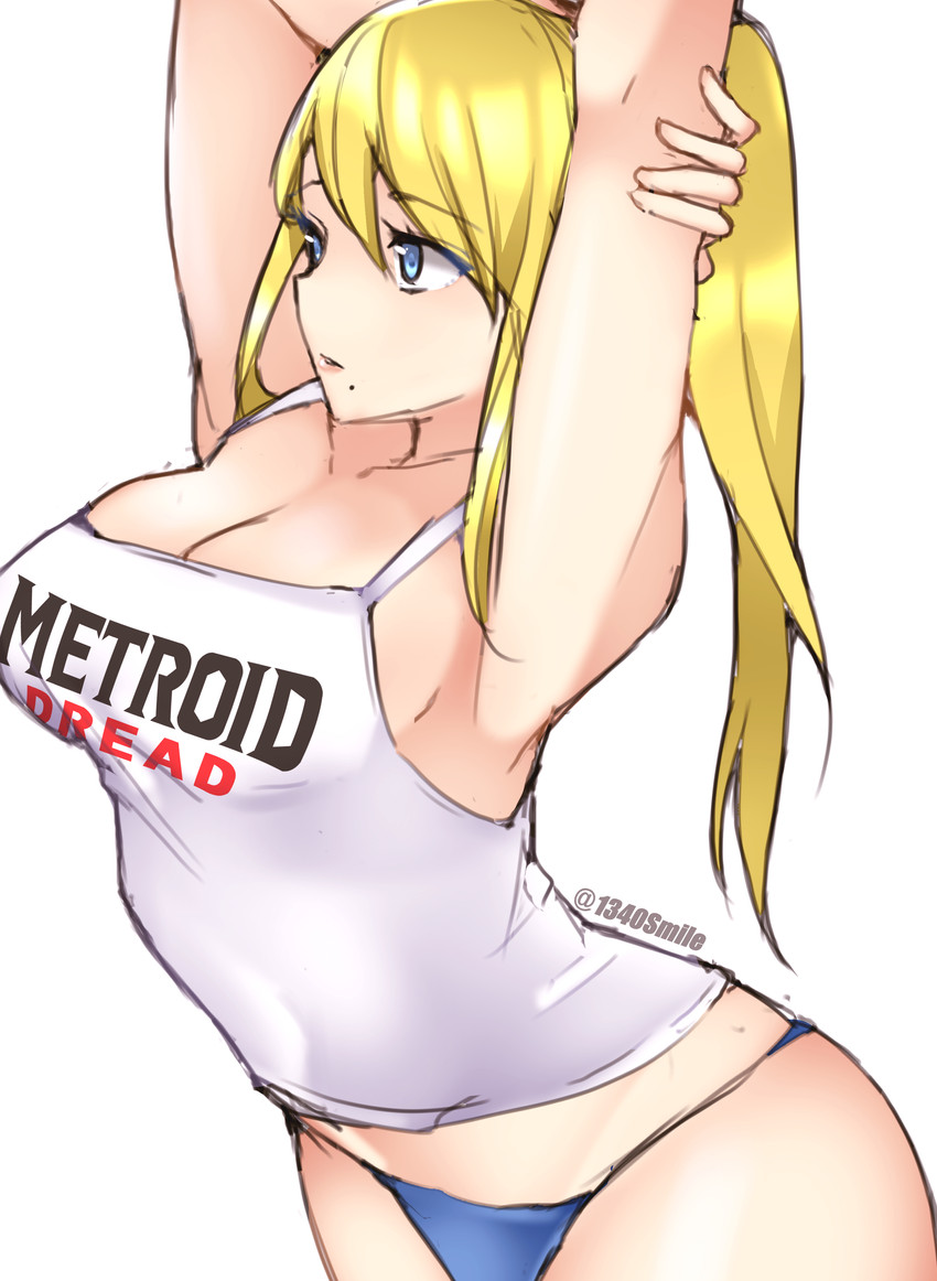 samus aran (metroid and 1 more) drawn by 1340smile