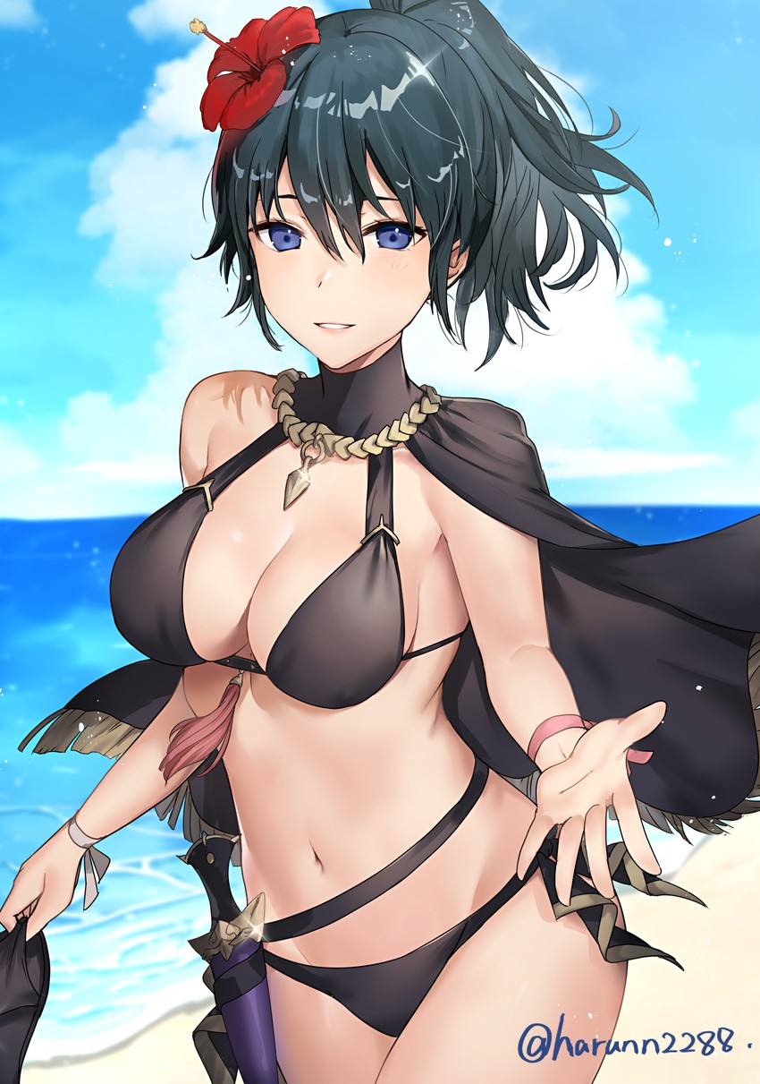 female byleth (fire emblem and 2 more) drawn by haru_(nakajou-28)