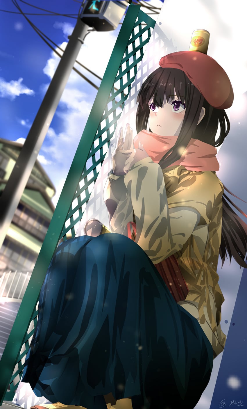 inoue takina (lycoris recoil) drawn by sengoku_chidori