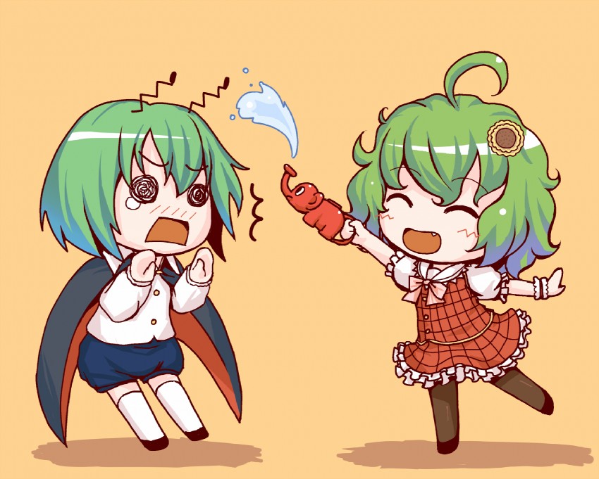 kazami yuuka and wriggle nightbug (touhou) drawn by neru_fia