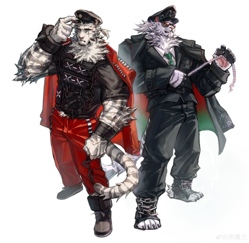 mountain and jin qiu (arknights and 1 more) drawn by hujusheng