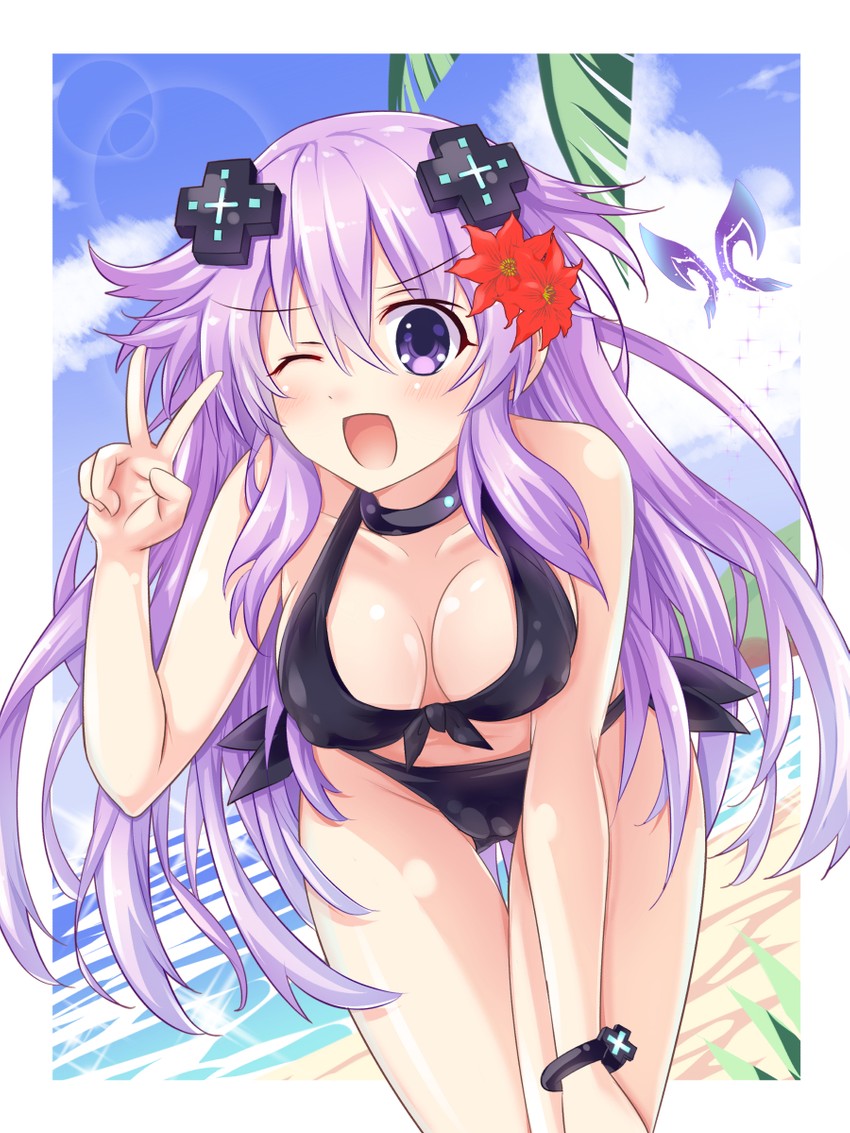 adult neptune and croire (neptune and 1 more) drawn by kazuneko_(wktk1024)