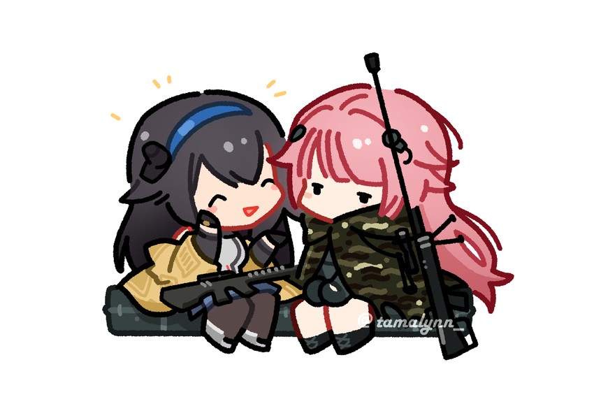ntw-20 and super sass (girls' frontline) drawn by tamalynn