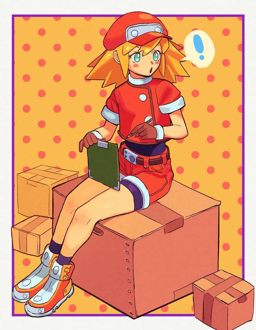 roll caskett (mega man and 1 more) drawn by matheus_felipe