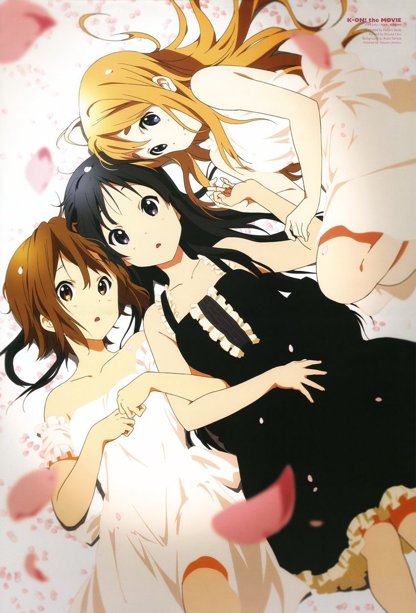 akiyama mio, tainaka ritsu, and kotobuki tsumugi (k-on! and 2 more) drawn by ikeda_kazumi