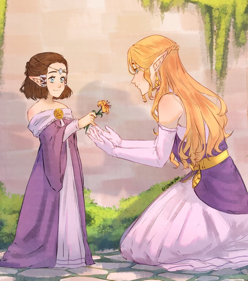 princess zelda (the legend of zelda and 2 more) drawn by samira_im